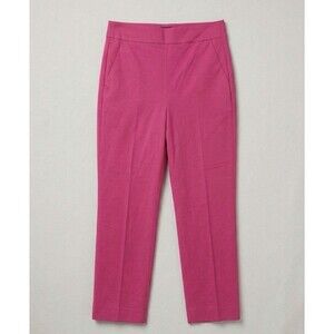J.CREW Women Pink Straight Leg Ankle Pants Stretch Size 6 Office Casual